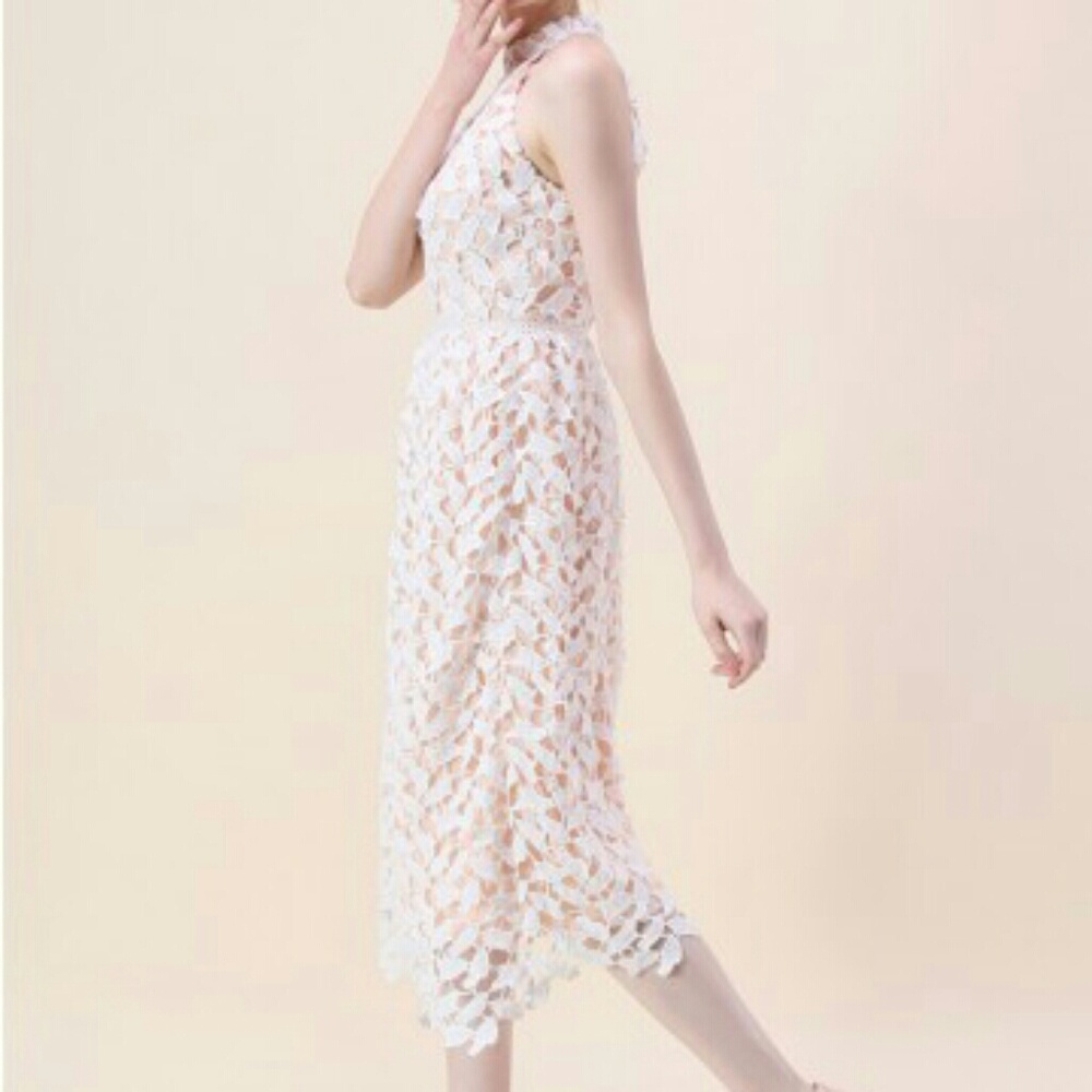Chicwish Leaf for Elegance Crochet Midi - Picture 2 of 6
